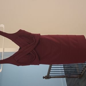 Emerald Sundae Burgundy Mini Dress